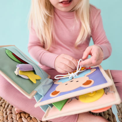 Montessori Practical Skills Quiet Book - Nano